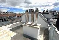 ERSTBEZUG! BOTSCHAFTSVIERTEL, klimatisiertes 91 m2 Dachgeschoss mit 33 m2 Terrasse, Wohnküche, 2 Zimmer, Salesianergasse