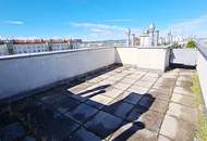 TERRASSENHIT, UNBEFRISTET, 84 m2 Dachgeschoß mit 64 m2 Terrasse, Wohnküche, 2 Zimmer, Wannenbad, Parketten, Fernblick, Holbeingasse