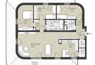 4-Zimmer-Dachterrassenwohnung mit einem unverbauten Blick auf die Traisen.
