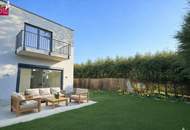 Moderne Doppelhaushälfte mit Garten, Balkon &amp; Dachterrassen – Neubau in 1210 Wien - Belagsfertig !!