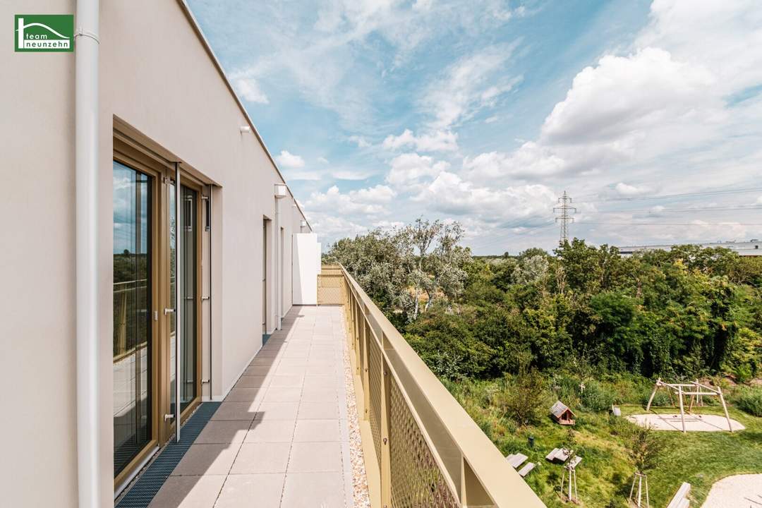 Idyllische 3-Zimmer-Wohnung im energieeffizenten Neubauprojekt Hirschfeld - Naturnah wohnen