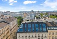 Wiener Staatsoper als Nachbar | Burggarten vor der Tür | 2 x Terrassen mit Traumblick & Sauna | 1 Gehminute zur Kärntnerstr.