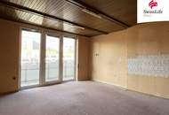 Sanierungsbedürftige 1 Zimmer Wohnung | Loggia | Erdgeschoss