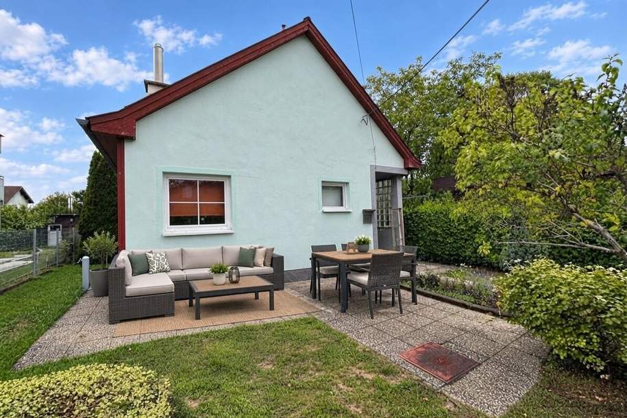 Saniere das Haus und mach was daraus oder reiße es ab und bau neu! teilunterkellert | gepflegter Garten mit Gartenhütte, Haus-kauf, 398.000,€, 1220 Wien 22., Donaustadt