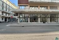 Hochwertige Retailfläche auf zwei Ebenen mit großzügigen Auslagen und hoher Sichtbarkeit