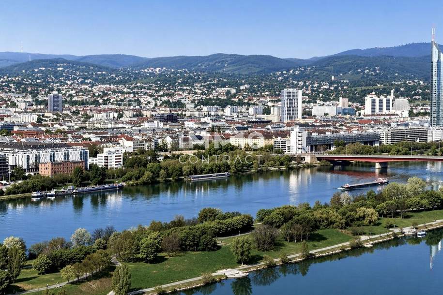 DC2 Tower - 2 Zimmer - mit Sonnenuntergans Loggia, Wohnung-miete, 1.100,00,€, 1220 Wien 22., Donaustadt