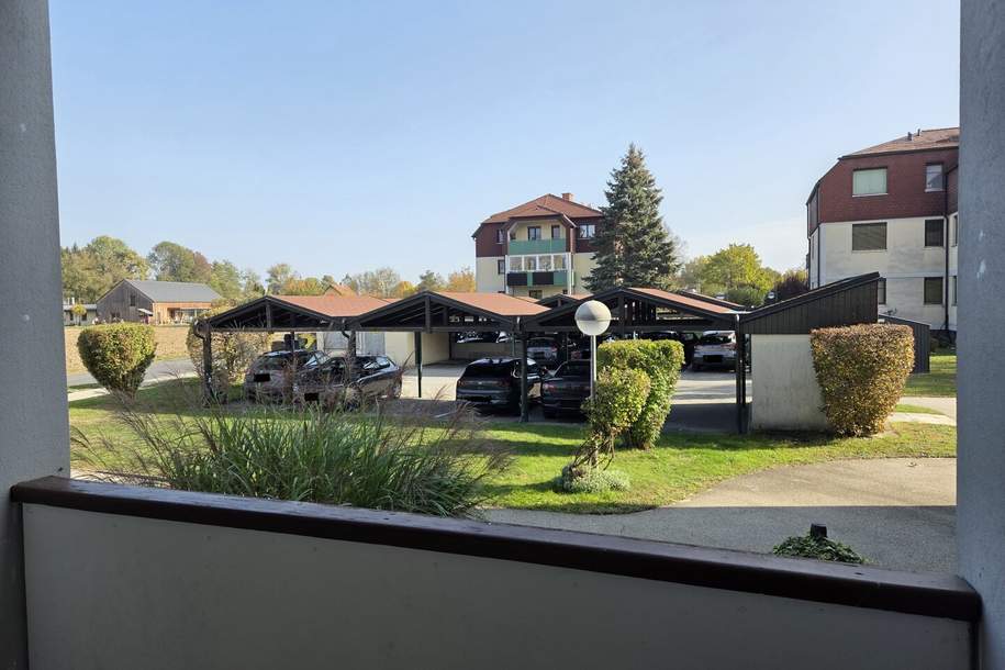 Geräumige Erdgeschoß Eigentumswohnung mit Ost- Loggia und West- Balkon sowie ein eigenes Carport, Wohnung-kauf, 166.000,€, 8480 Südoststeiermark
