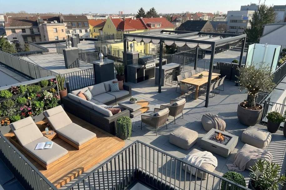 100 m² private Dachterrasse – Einzigartige 3-Zimmer-Wohnung nahe Inzersdorf, Wohnung-kauf, 417.000,€, 1230 Wien 23., Liesing