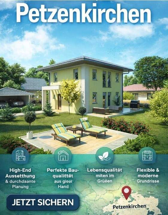4 preisgünstige Einfamilienhäuser am Ortsrand von Petzenkirchen - provisionsfrei!