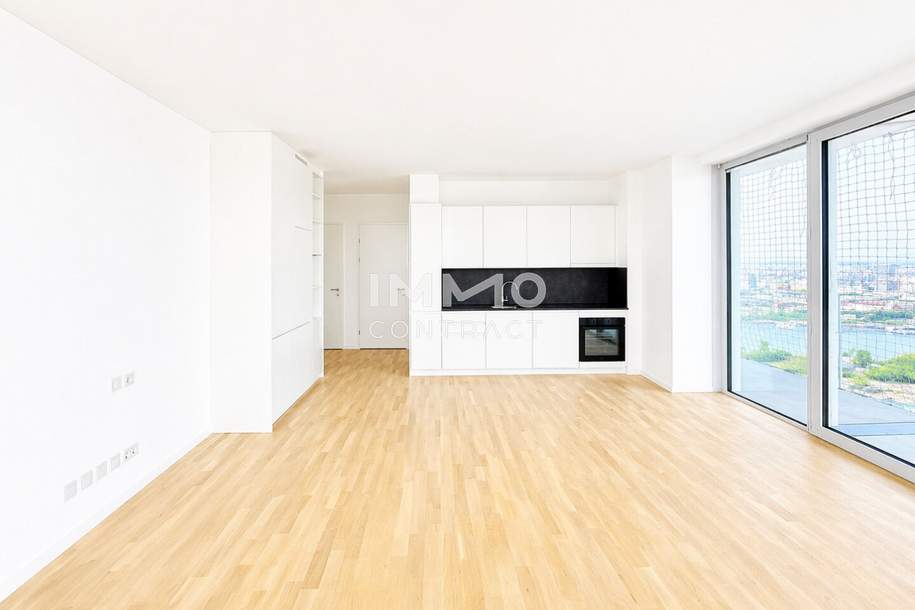 35. Etage: DC2 Tower: SKY RESIDENCES - U1 Donauinsel direkt am Wasser, Wohnung-miete, 1.100,00,€, 1220 Wien 22., Donaustadt