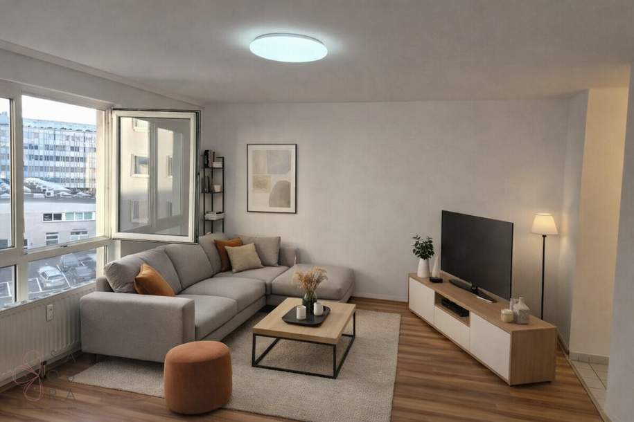 Urbanes Wohnen am Waldmüllerpark – Stilvolle 2-Zimmer-Wohnung mit Fernblick, Wohnung-miete, 1.005,91,€, 1100 Wien 10., Favoriten