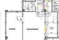 Modernisierte 2-Zimmerwohnung mit separater Küche