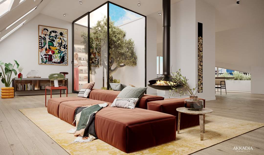 Das Penthouse über den Baumkronen