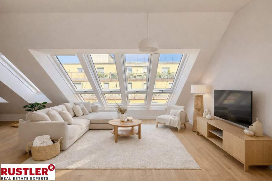 Dachgeschoss-Maisonette mit Terrasse in bester Lage nähe Schubertpark, Wohnung-kauf, 985.000,€, 1180 Wien 17., Hernals
