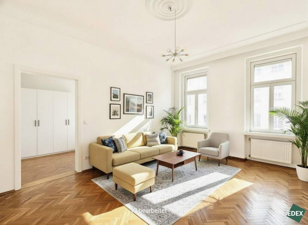 Sonniger 2-Zimmer Altbau nähe Belvedere und Schweizergarten