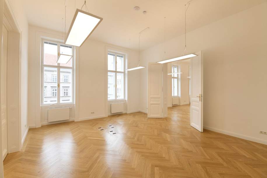 Unbefristetes Modernes Büro mit 236,45 m² in repräsentativem Gebäude – sofort bezugsfertig, Gewerbeobjekt-miete, 5.027,08,€, 1010 Wien 1., Innere Stadt