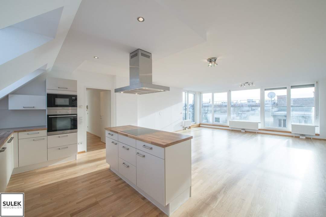 Großzügige DG-Maisonette-Wohnung mit Terrassen inkl. Rundum-Wienblick