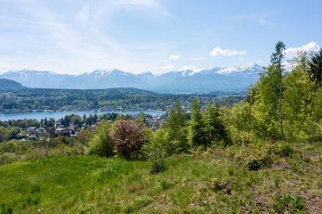Seeblick-Grundstück in exklusiver Aussichtslage über Velden, Grund und Boden-kauf, 790.000,€, 9220 Villach Land