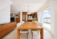 Privatsphäre in Zentrumslage | lichtdurchflutetes Dachgeschoss | 37m² Terrasse mit herrlichem Weitblick über die Donau und ins Weinviertel | Heizen & Kühlen mit eigener Luftwärmepumpe | 2 Tiefgaragenplätze