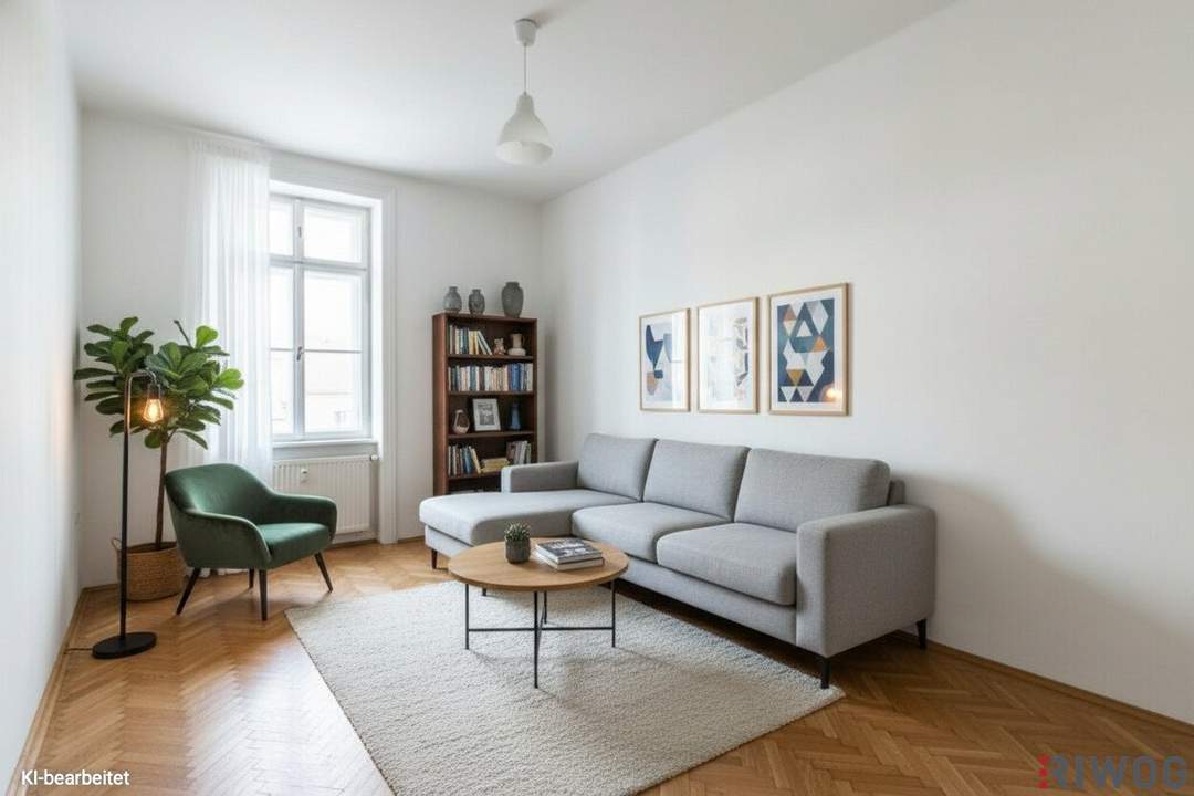 HOFLAGE mit GRÜNBLICK | 3. Stock | Sanierungsbedürftiger Altbau | Bewilligte Planung inkl. bewilligtem Balkon | Nähe Einsiedlerpark, U4 Margaretengürtel, künftiger U2-Station Reinprechtsdorfer Straße