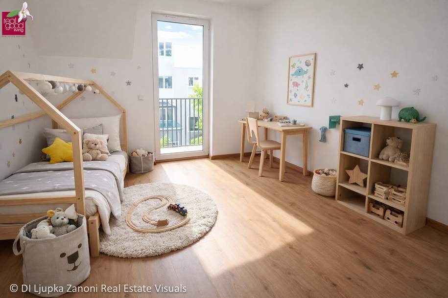 Attraktive 3-Zimmer-Neubauwohnung mit Balkon im 1. Dachgeschoss – ruhige Anlage mit 7 Einheiten, Wohnung-kauf, 395.000,€, 1110 Wien 11., Simmering