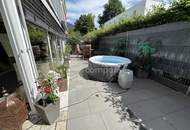 DORNBIRN-Gartenwohnung/Terrassenwohnung, ca. 57 m2 plus beheizter, ganzjährig nutzbarer Wintergarten ca. 19 m2, wie ein 2. Wohnzimmer, inkl. 1 TG, direkter Zweit-Zugang über die Terrassenanlage, verschließbares Gartentor.