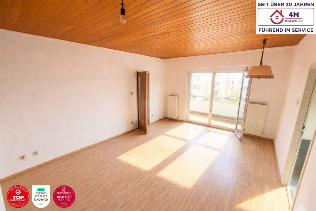 Top-Lage in 1100 Wien: Helle 2-Zimmer-Wohnung mit sonnigem Balkon &amp; großem Potenzial!