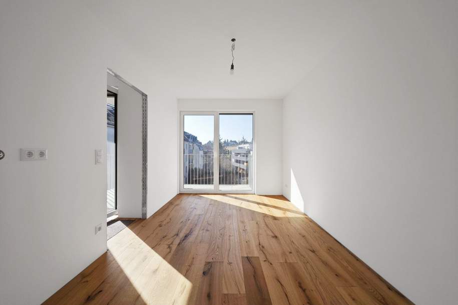 Heller Erstbezug | Hofseitige 2-Zimmerwohnung mit Balkon | Luftwärmepumpe | nähe Liesing &amp; Riverside, Wohnung-kauf, 306.527,€, 1230 Wien 23., Liesing