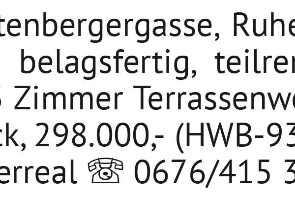 23., Kit ten ber ger gas se, Ruhe grün la -, Wohnung-kauf, 298.000,€, 1230 Wien 23., Liesing