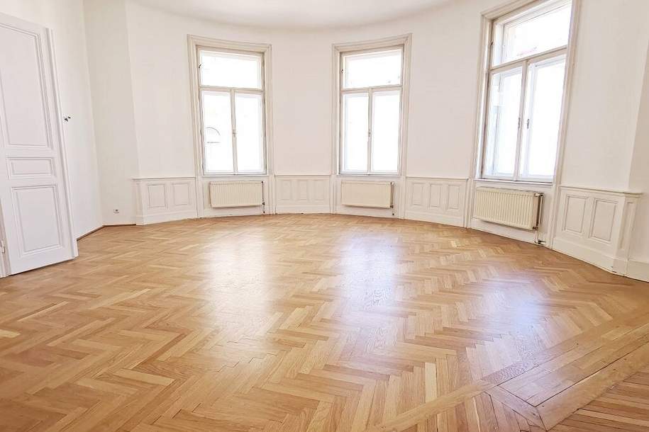 SPITTELBERG, representatives 200 m2 Altbaubüro, Kanzlei oder Praxis, 4 Zimmer, Küche, Flügeltüren, 1. Liftstock, Stiftgasse, Gewerbeobjekt-miete, 3.326,00,€, 1070 Wien 7., Neubau