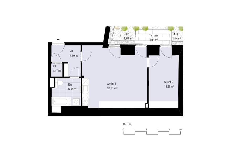 Erstbezug ab August! Moderne 2-Zimmer-Wohnung nahe Westbahnhof zu vermieten!, Wohnung-miete, 1.290,00,€, 1060 Wien 6., Mariahilf
