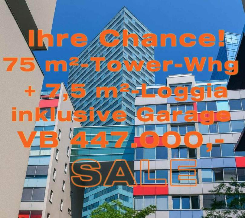IHRE CHANCE SKYLINE-LIVING 10,. WIENERBERG-CITY 3-ZIMMER-WHG, LOGGIA, GARAGE, FERNBLICK