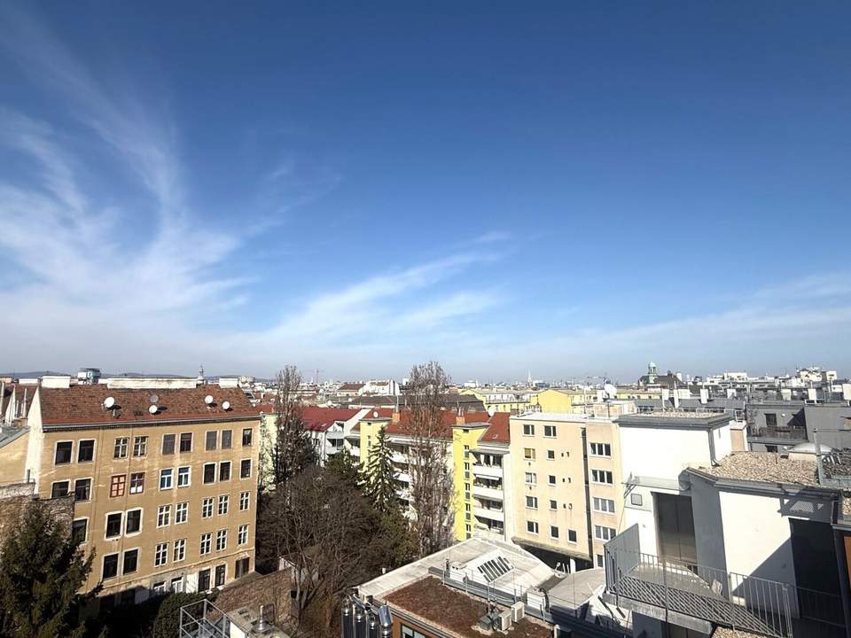 4 Zimmer DG-Maisonetten-Wohnung - keine Schrägen - 5 Terrassen mit Weitblick nächst Margaretenplatz/Schlossquadrat