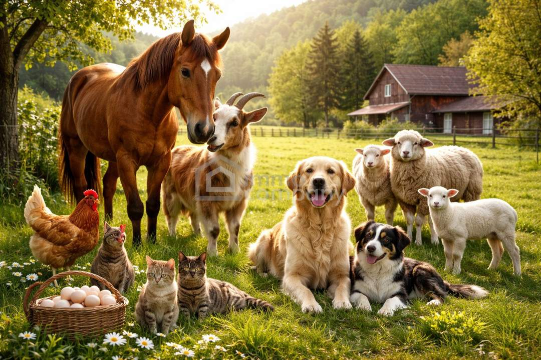 NATUR, FREIHEIT UND GLÜCKLICHE TIERE