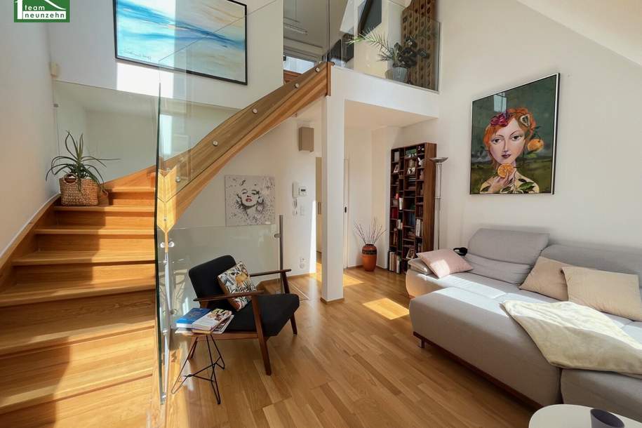 Rarität im Barock-Häuschen! Charmante Altbau-Dachgeschoss-Maisonette-Wohnung Nähe Augarten! Neben der U2! Wohngenuss auf 3 Ebenen mit Terrasse!, Wohnung-kauf, 729.000,€, 1020 Wien 2., Leopoldstadt