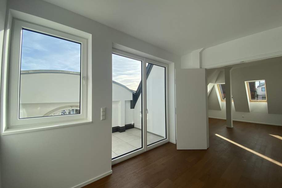 Erstbezug - Geschmackvolle Dachgeschosswohnung mit Terrasse in Krankenhausnähe, Wohnung-miete, 1.565,75,€, 4910 Ried im Innkreis