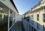 Charmante 2-Zimmer Dachgeschosswohnung inkl. Einbauküche und Terrasse!
