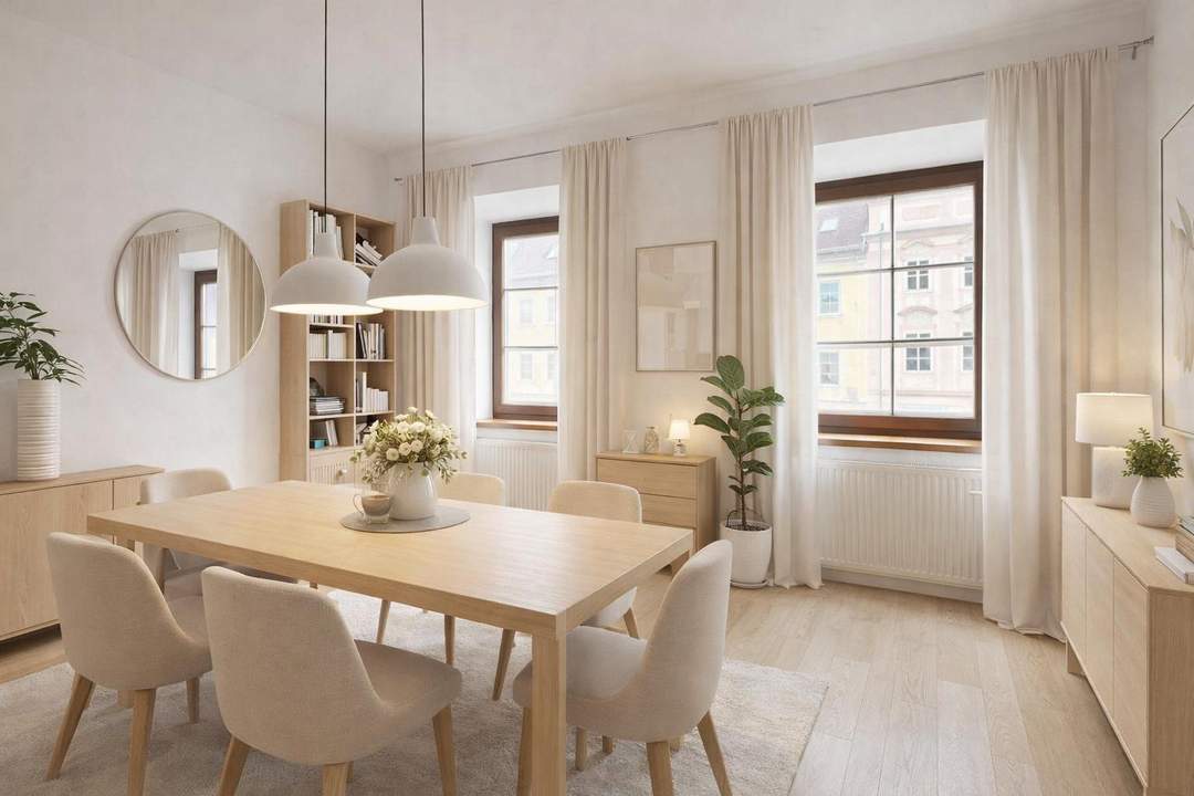 Stilvolle 3-Zimmerwohnung mit Gewölbecharakter im Herzen von Lambach