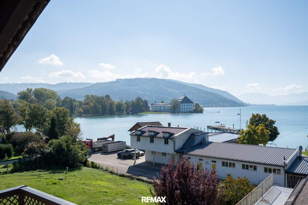 Wenn ich den See seh, brauch ich kein Meer mehr! Panoramatischer Seeblick auf den Attersee.