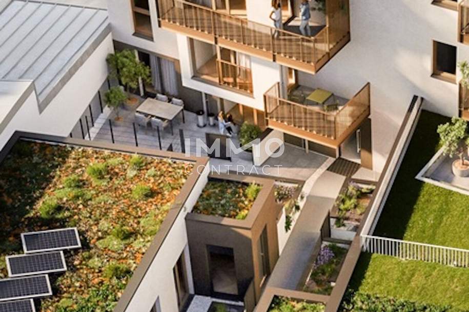 ERSTBEZUG mit großer Terrasse im Innenhof – moderne 2-Zimmer-Wohnung, Wohnung-kauf, 172.100,€, 1220 Wien 22., Donaustadt