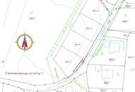 Neu vermessene Grundstücke in Breitenried