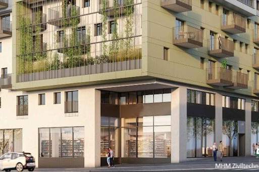 Geschäftsfläche in Bestlage des Nordbahnviertels, Gewerbeobjekt-miete, 5.733,00,€, 1020 Wien 2., Leopoldstadt