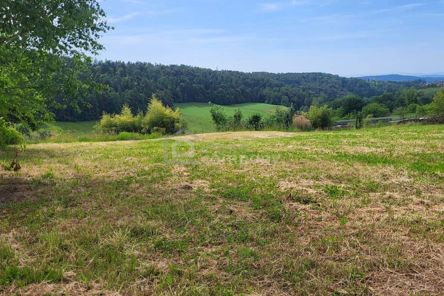 Viel Platz, wenig Gefälle – überwiegend ebener Baugrund mit Ausblick nahe Graz, Grund und Boden-kauf, 197.000,€, 8074 Graz-Umgebung