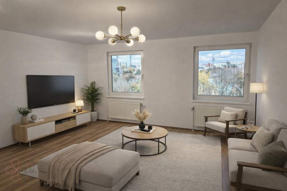 MODERNE 2-ZIMMER-WOHNUNG IM 4. LIFTSTOCK MIT WEITBLICK – 1100 WIEN, Wohnung-miete, 1.043,87,€, 1100 Wien 10., Favoriten