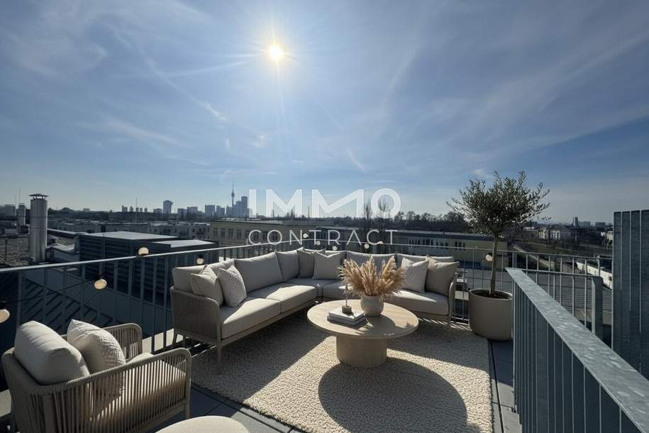 Exklusives Wohnen über den Dächern Wiens – klimatisierter 3-Zimmer-Erstbezug, Wohnung-kauf, 259.500,€, 1210 Wien 22., Donaustadt