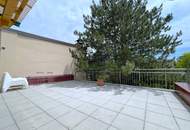 Großzügig. Hell. Ungestört. Penthouse-Feeling mit riesigen Fensterfronten und 40 m² großer Terrasse im Zentrum von Unterwaltersdorf!