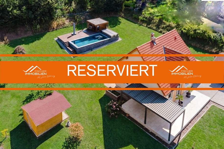 Exklusives Einfamilienhaus auf 2.212 m² Grundstück in ruhiger Wohnlage mit Pool, Haus-kauf, 697.000,€, 2625 Neunkirchen