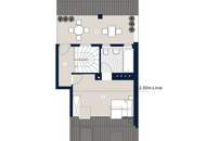 Wohnen über den Dächern! Dachmaisonette mit Terrasse beim Schlossquadrat