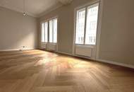 MÖLLWALDPLATZ, U1-NÄHE, 124 m2 ALTBAU, Wohnküche, 2 Zimmer, klimatisiert, 2 Bäder, Parketten, Loggia, 1. Liftstock, provisionsfrei