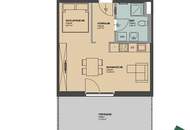 1-Zimmer-Neubau mit großer Terrasse im 20. Bezirk
